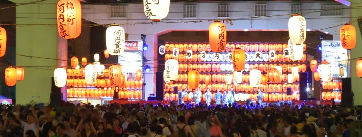第３８回すみだ錦糸町河内音頭大盆踊り全景写真