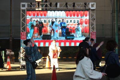 2021年「今年は、錦糸町で河内音頭！」で使用したLEDビジョン